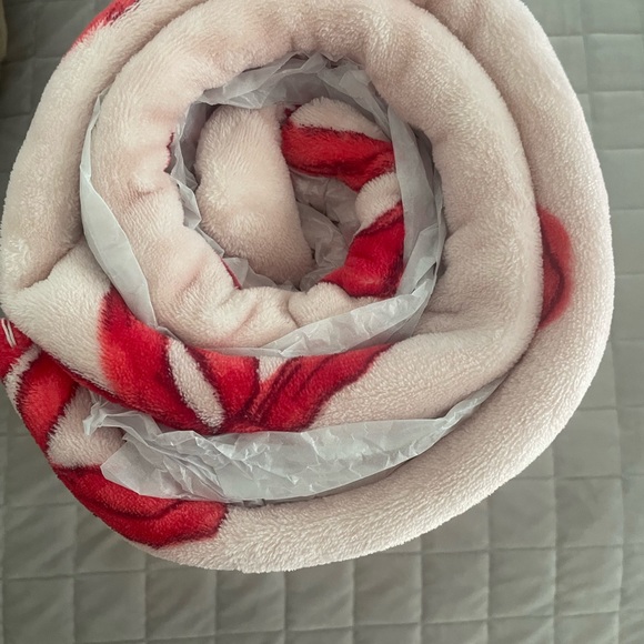 Victoria's Secret Pink and Red Blanket - Picture 3 of 3